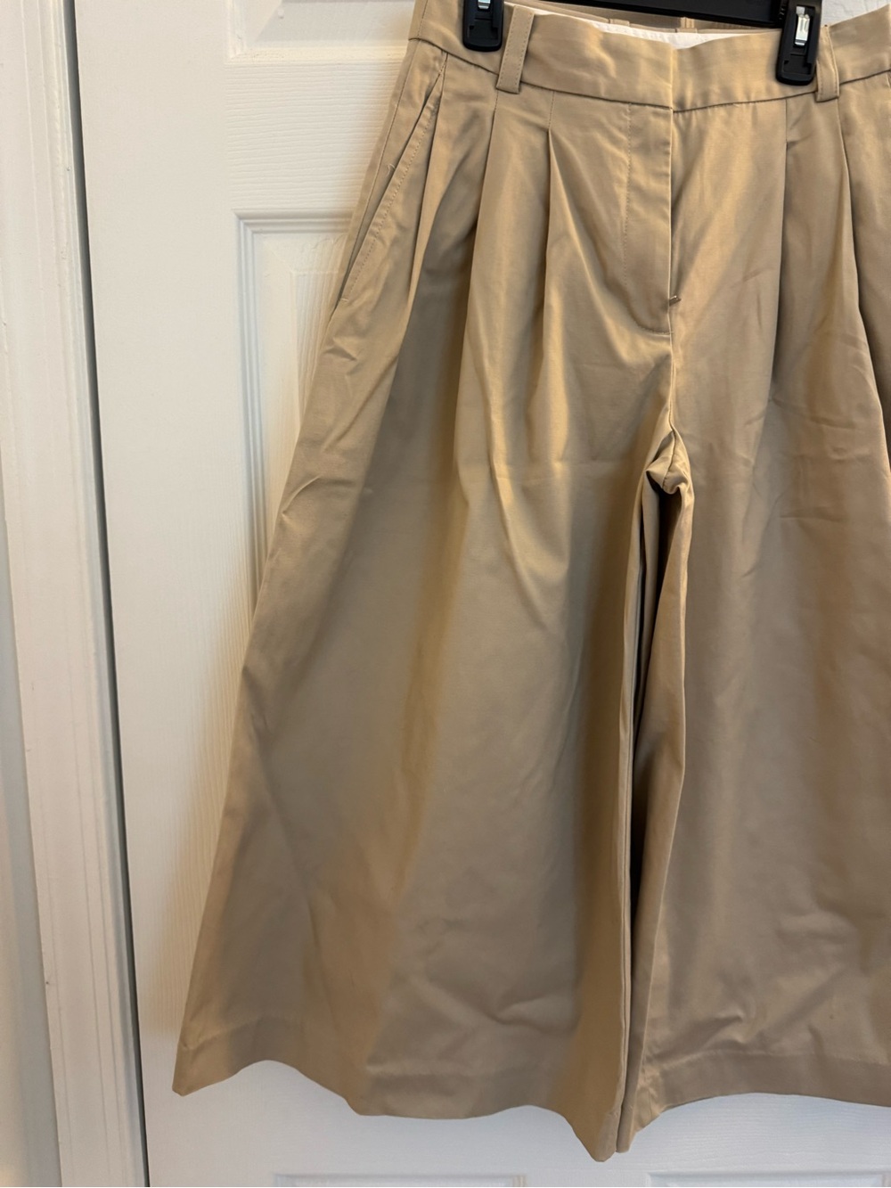 Aritzia Babaton High-Rise Wide-Leg Cropped Trousers in Beige - Picture 11 of 16